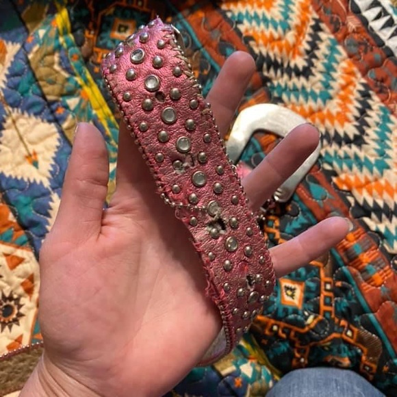 Pink Rhinestone Belt - Picture 2 of 2
